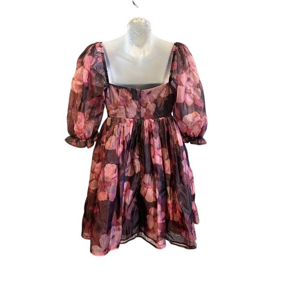 Flora babydoll mini dress - Picture 2 of 2